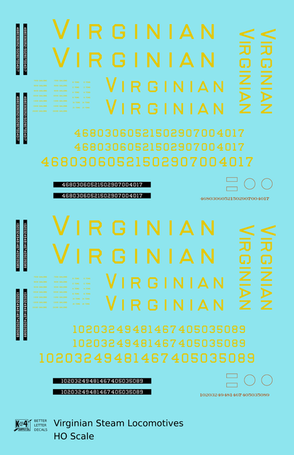 Virginian Steam Locomotive Dulux Gold