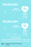 Wabash Railroad 40 Ft Boxcar White Heart Logo
