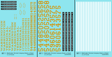 Washington Terminal Co. Steam Or Diesel Locomotive Dulux Gold  - Decal - Choose Scale