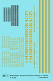 Washington Terminal Co. Steam Or Diesel Locomotive Dulux Gold  - Decal - Choose Scale