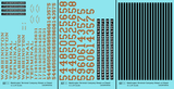 Washington Terminal Co. Steam Or Diesel Locomotive Bronze Gold  - Decal - Choose Scale
