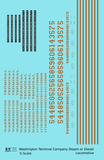 Washington Terminal Co. Steam Or Diesel Locomotive Bronze Gold  - Decal - Choose Scale