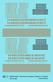 Washington Terminal Co. Steam Or Diesel Locomotive Bronze Gold  - Decal - Choose Scale