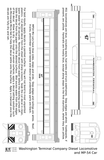 Washington Terminal Co. Diesel Locomotive White Blue Scheme - Decal