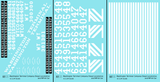 Washington Terminal Co. Diesel Locomotive White Blue Scheme - Decal - Choose Scale