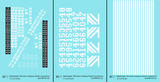 Washington Terminal Co. Diesel Locomotive White Blue Scheme - Decal - Choose Scale