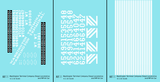 Washington Terminal Co. Diesel Locomotive White Blue Scheme - Decal - Choose Scale
