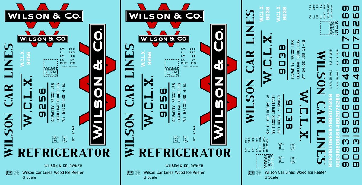 Wilson Car Lines Wood Ice Reefer Black