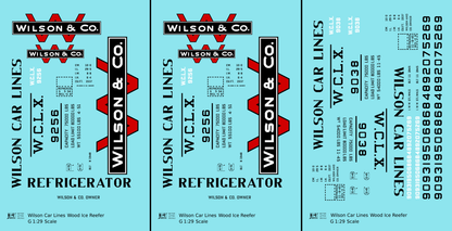 Wilson Car Lines Wood Ice Reefer Black