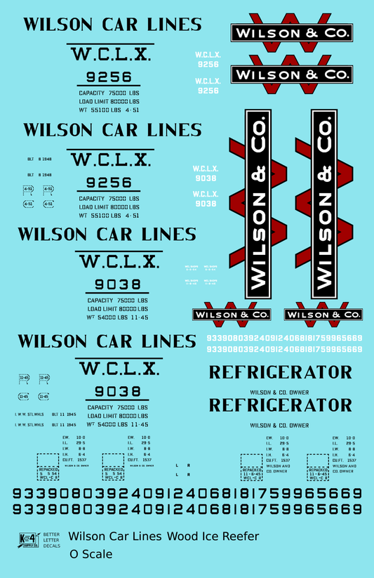 Wilson Car Lines Wood Ice Reefer Black