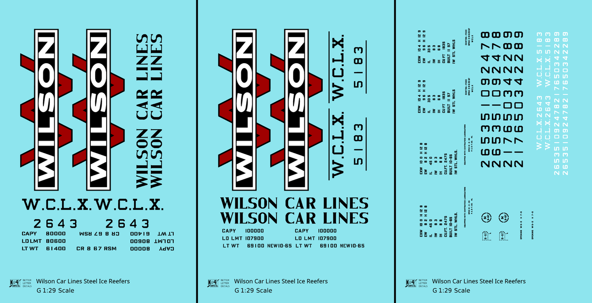 Wilson Car Lines Steel Ice Reefer Red White and Black