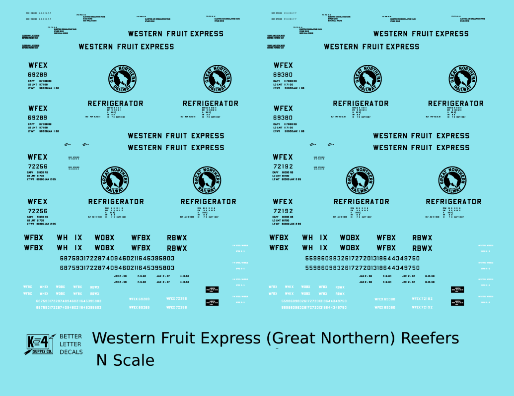 Great Northern Western Fruit Express Ice Reefer Black