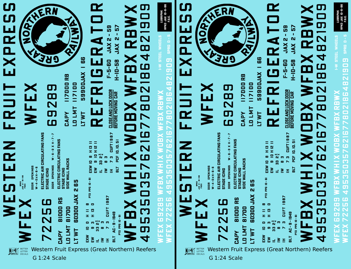 Great Northern Western Fruit Express Ice Reefer Black