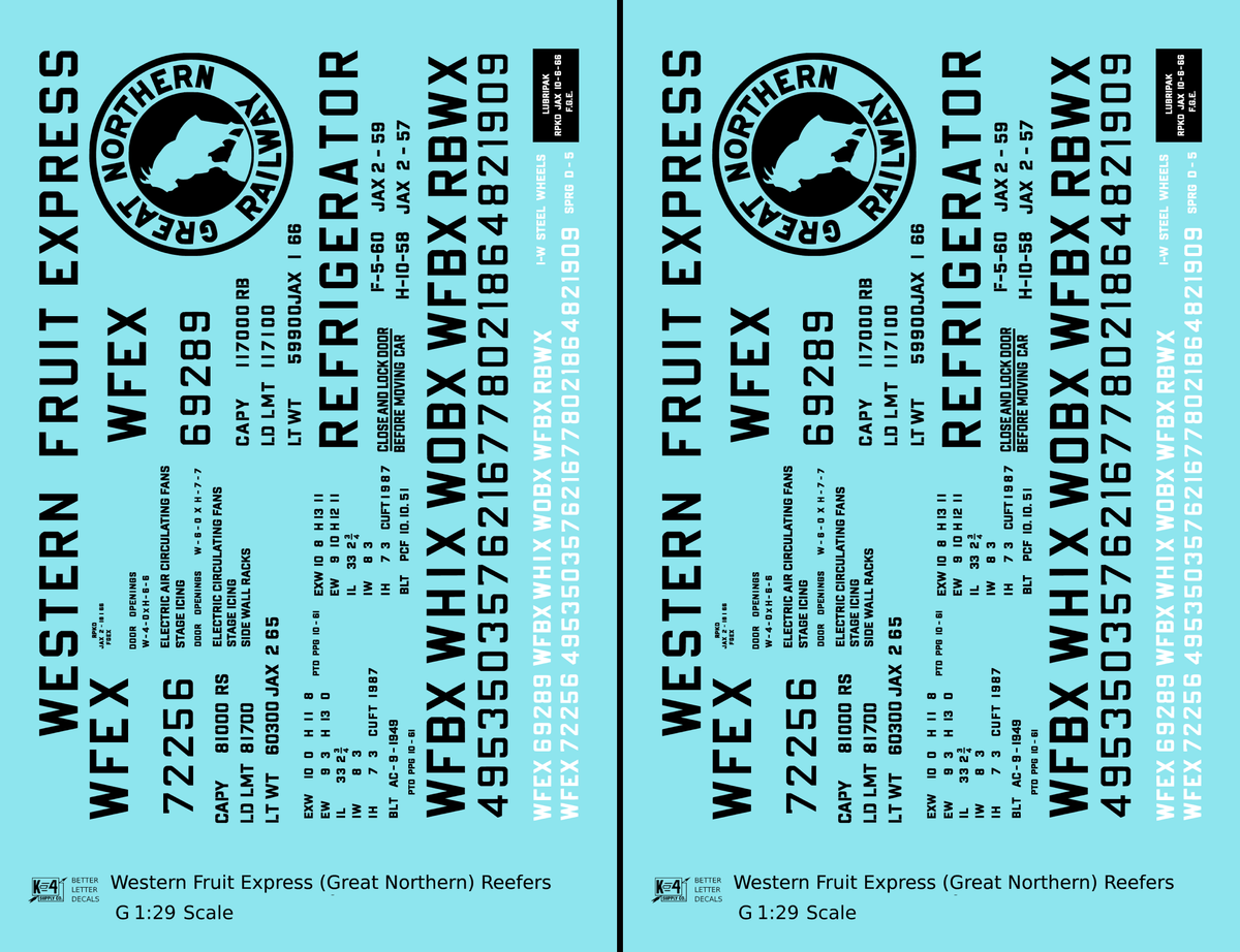 Great Northern Western Fruit Express Ice Reefer Black