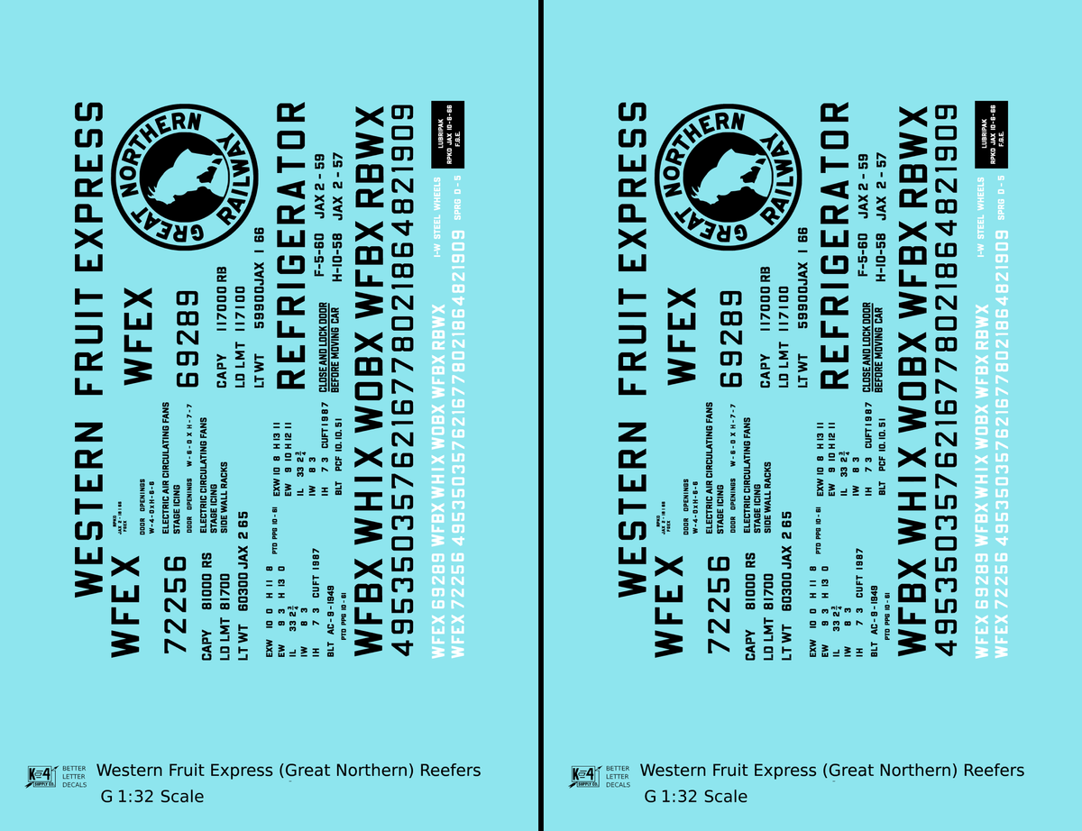 Great Northern Western Fruit Express Ice Reefer Black