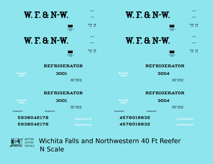 Wichita Falls & Northwestern 40 Ft Reefer Black