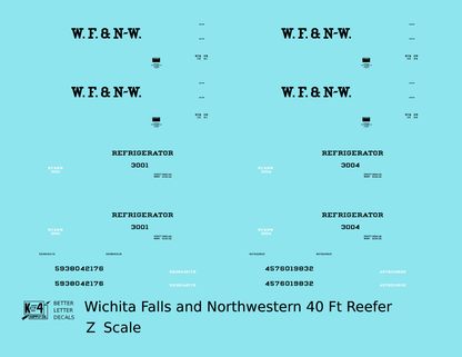 Wichita Falls & Northwestern 40 Ft Reefer Black
