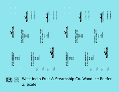West India Fruit & Steamship Co. Wood Ice Reefer Black