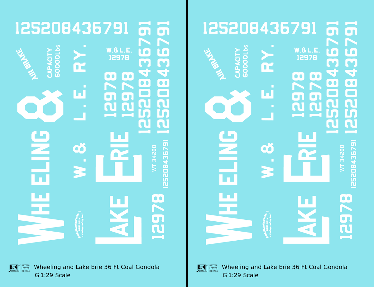 Wheeling and Lake Erie Wood Coal Gondola White