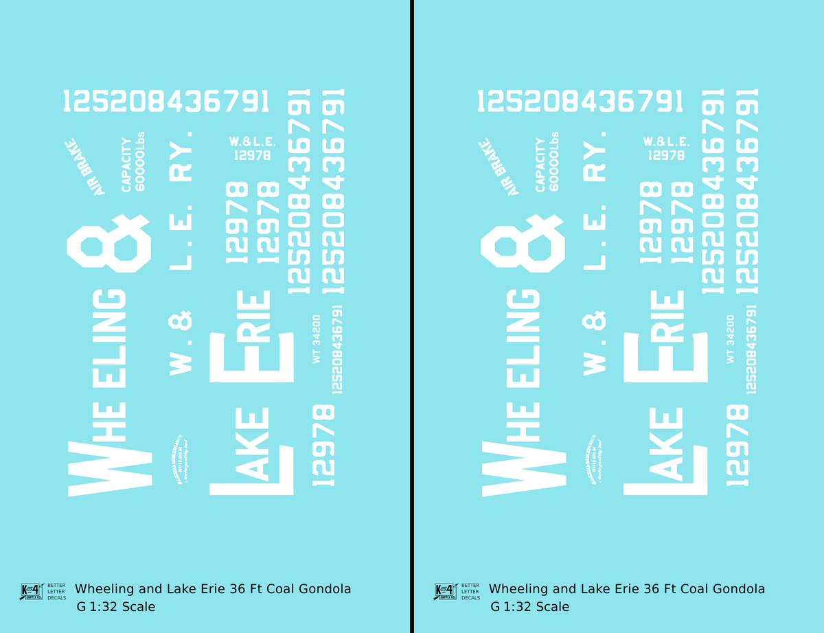 Wheeling and Lake Erie Wood Coal Gondola White
