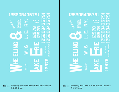 Wheeling and Lake Erie Wood Coal Gondola White