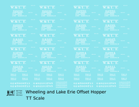 Wheeling and Lake Erie Offset Twin Hopper White