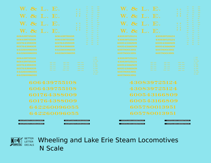 Wheeling and Lake Erie Steam Locomotive Yellow