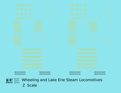Wheeling and Lake Erie Steam Locomotive Yellow