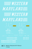 Western Maryland 40 Ft Boxcar White Speed Letter