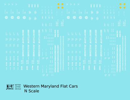 Western Maryland Flat Car White