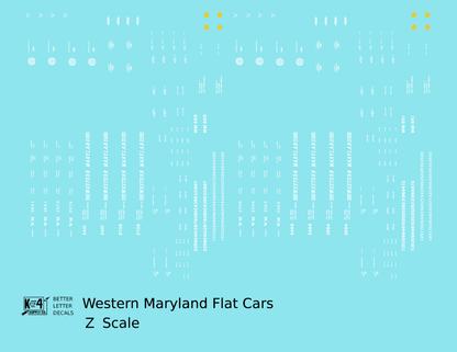 Western Maryland Flat Car White