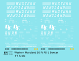 Western Maryland 50 Ft PS-1 Boxcar White