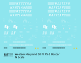 Western Maryland 50 Ft PS-1 Boxcar White