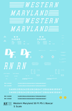 Western Maryland 50 Ft PS-1 Boxcar White