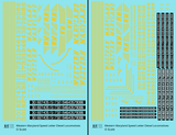 Western Maryland Diesel Locomotive Yellow Speed Letter
