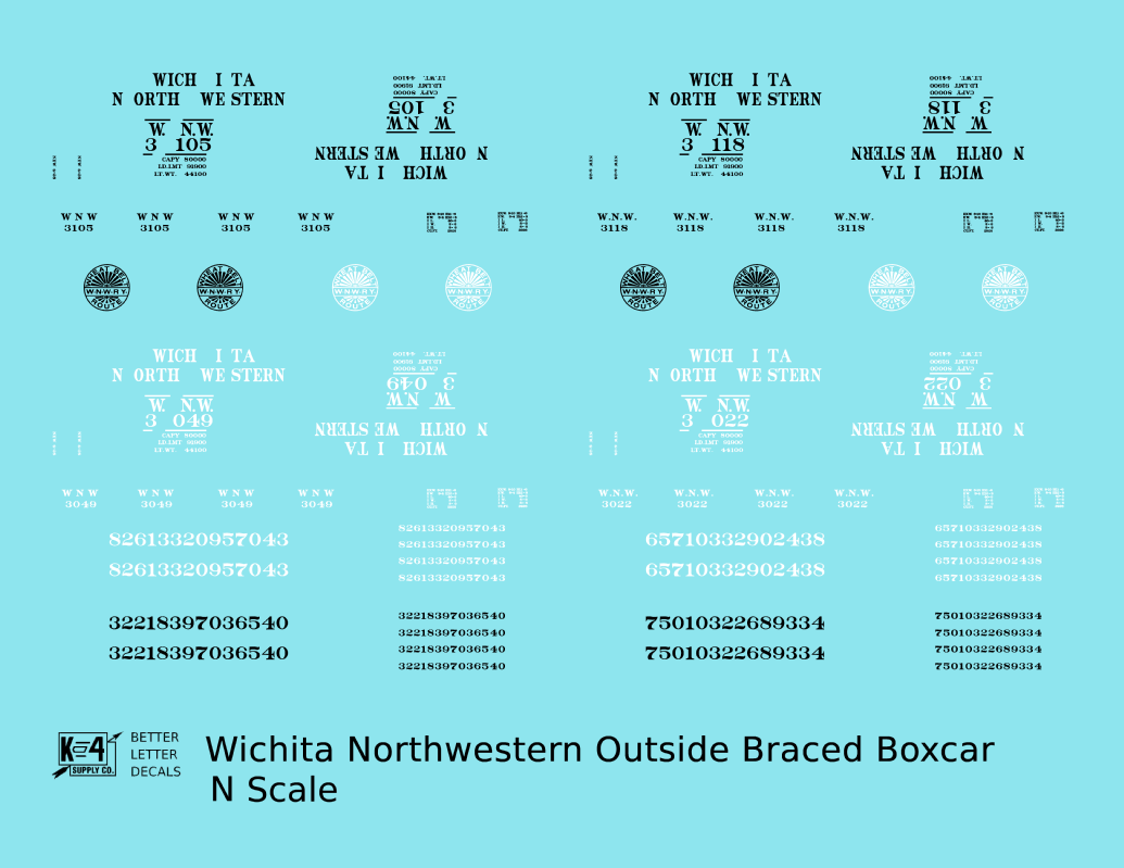 Wichita Northwestern 40 Ft Outside Braced Boxcar Black