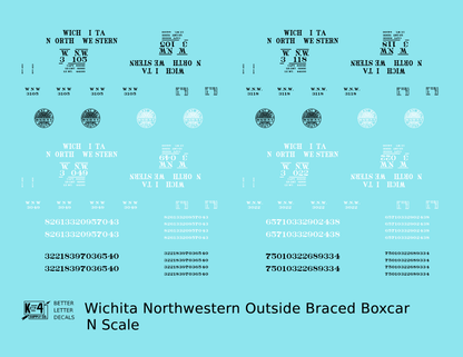 Wichita Northwestern 40 Ft Outside Braced Boxcar Black
