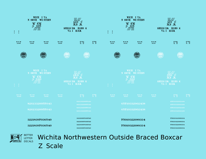 Wichita Northwestern 40 Ft Outside Braced Boxcar Black