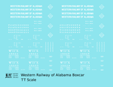 Western Railway Of Alabama 40 Ft Boxcar White West Point Route