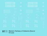 Western Railway Of Alabama 40 Ft Boxcar White West Point Route