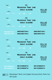 Waukegan Tank Line / Eagle Glucose Early Tank Car Black & White