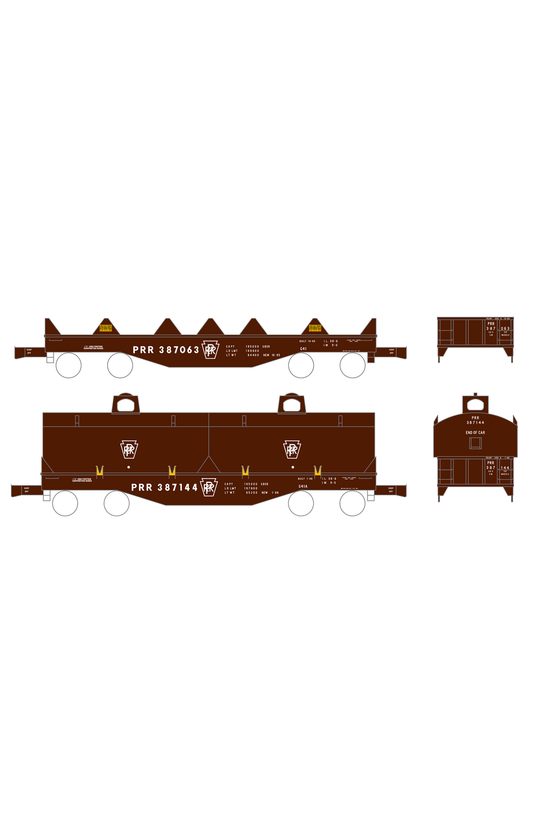Pennsylvania Railroad G41 and G41A Coil Steel Car White