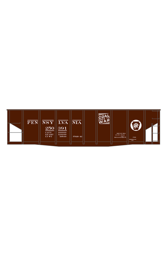 Pennsylvania Railroad GLCa Twin Hopper Car Coal Goes To War