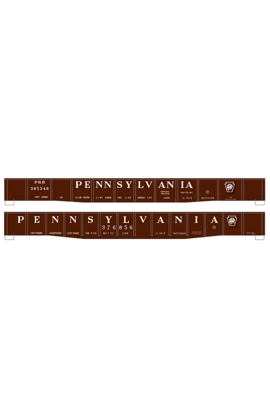 Pennsylvania Railroad Gondola White Shadow Herald