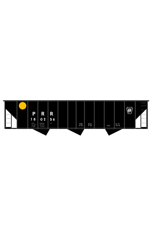 Pennsylvania Railroad PRR H43 3 Bay Hopper White Late Scheme