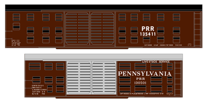 Pennsylvania Railroad K9, K11 Stock Car White