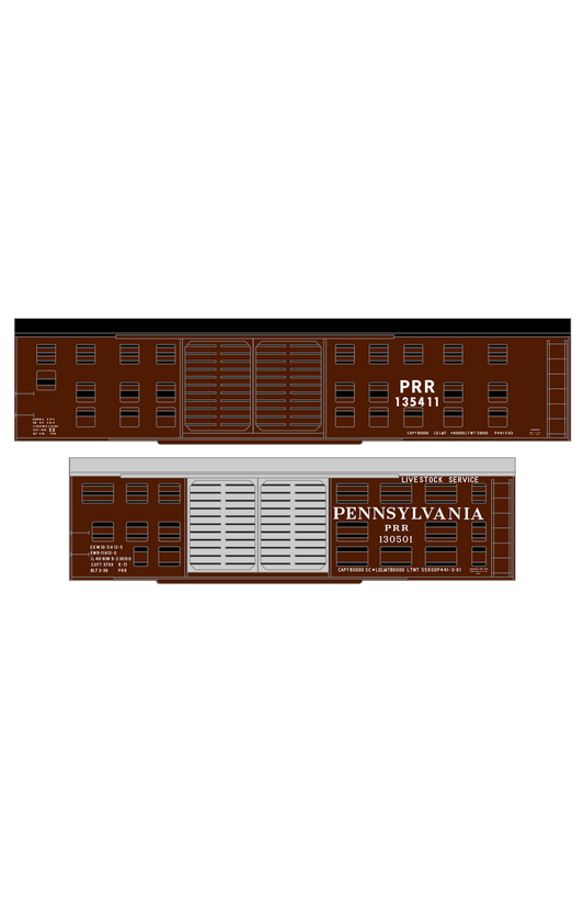 Pennsylvania Railroad K9, K11 Stock Car White