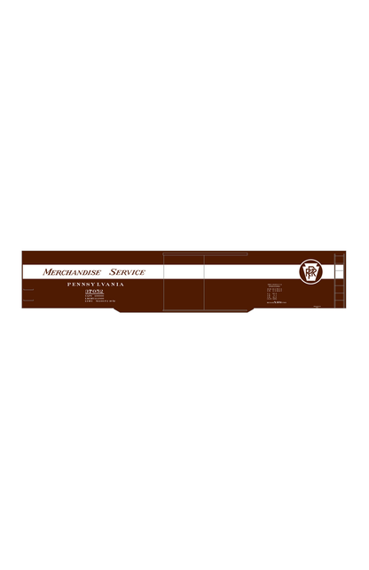 Pennsylvania Railroad 60 Ft Merchandise Service Boxcar White All White