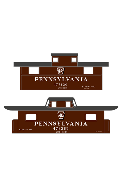 Pennsylvania Railroad PRR Cabin Car Caboose White Shadow Herald