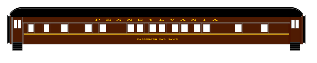 Pennsylvania Railroad Ex-Pullman Heavyweight Passenger Cars Dulux Gold #2